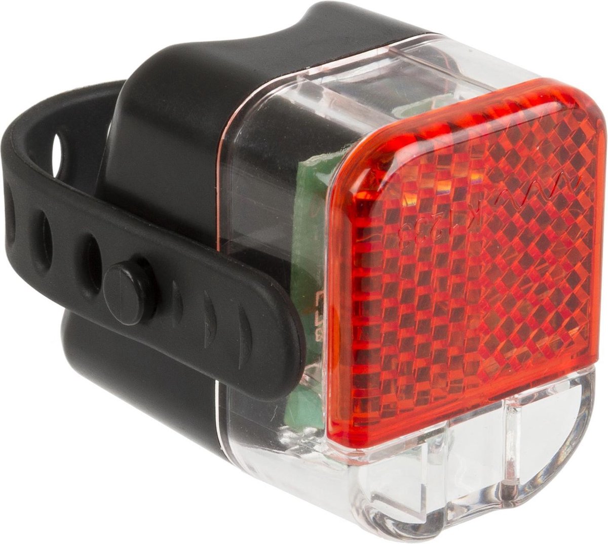 M-wave Achterlicht Helios K 1.1 Rs Batterij Led Zwart/rood