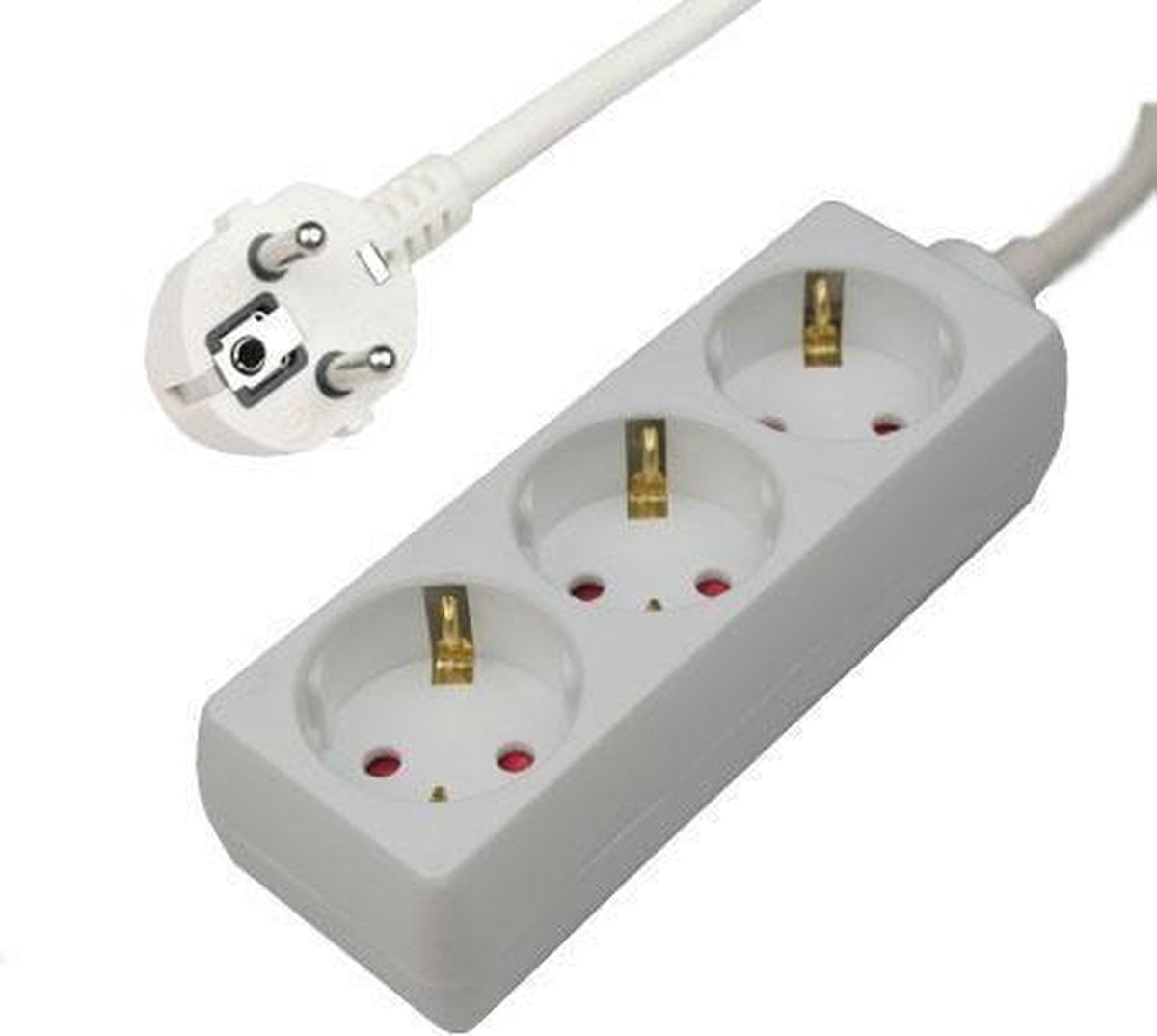 Techtube Pro - Stekkerdoos 3 voudig - Wit - 3 meter