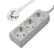 Techtube Pro - Stekkerdoos 3 voudig - Wit - 3 meter