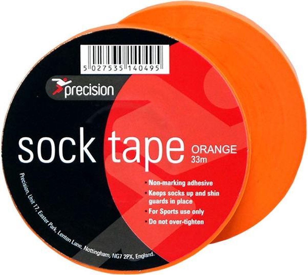 Precision Sokkentape 33 M X 19 Mm Pvc Oranje 10 Stuks