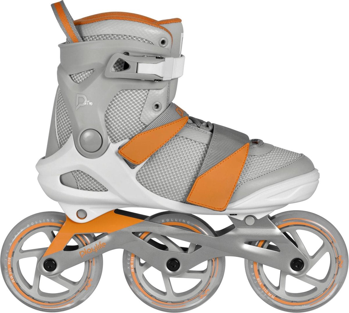 Playlife Inlineskates - Maat 37 - Unisex - grijs