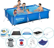 Bestway Steel Pro Rechthoekig Zwembad - 300 x 201 x 66 cm - Blauw - Inclusief Pomp en Toebehoren