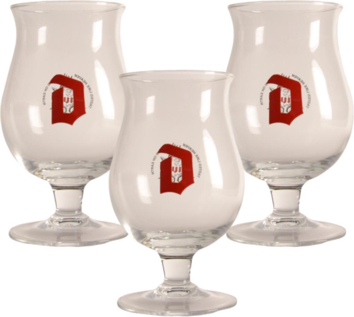 Duvel Bierglas - 33cl (Set van 3 uit glas)