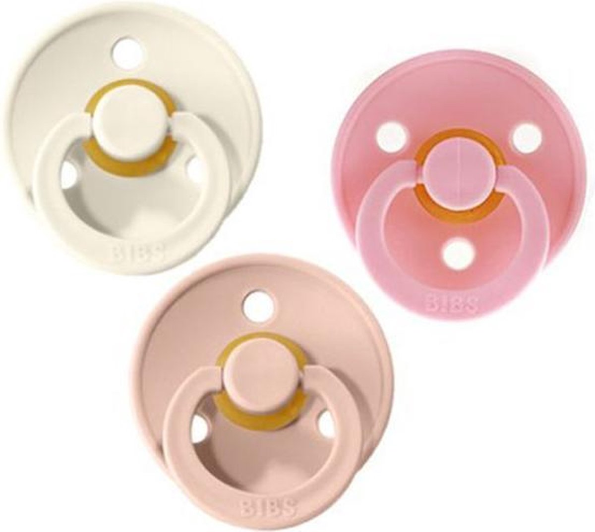BIBS Fopspeen 3 stuks 6-18 maanden | Maat 2 | Pink