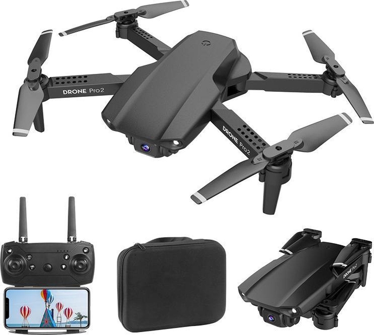 E99 Pro 2 Drone met camera en opbergtas - 2 accu's - Drones
