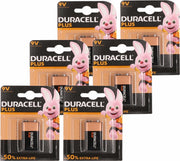 6x Duracell batterij 9 volt blok - batterijen - high energy / 9V blokken
