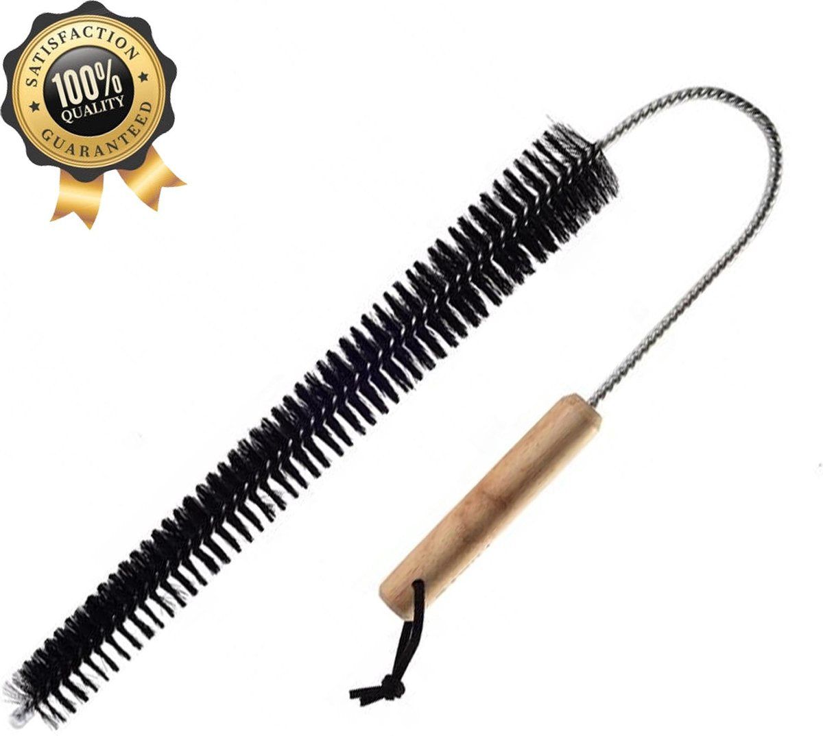 Needum ® Radiatorborstel – Radiator borstel – Schrobborstel – Radiator/Verwarming schoonmaken - Nat en Droogreinigen – 70 cm - Flexibel - Multifunctioneel – Nylon - Zwart