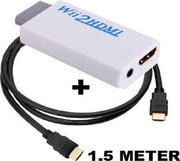 Wii naar HDMI converter / omvormer / adapter + HDMI kabel 1.5 meter - Mangry