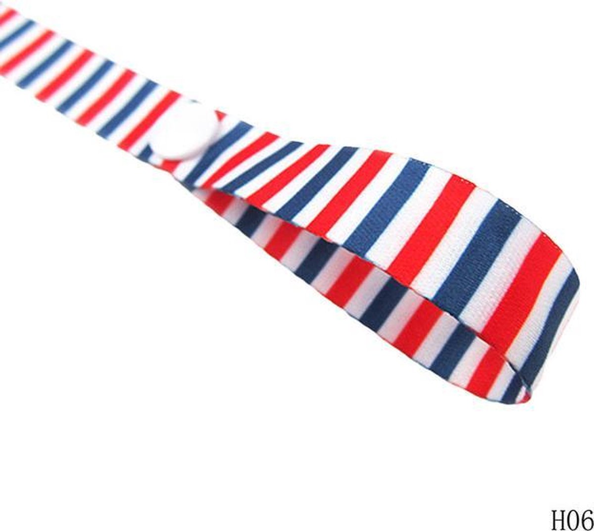 JillyBee - Speelgoedkoord - Speelgoed - Koord - Wandelwagen - Kinderwagen - Wagen - Gestreept - Rood - Wit - Blauw
