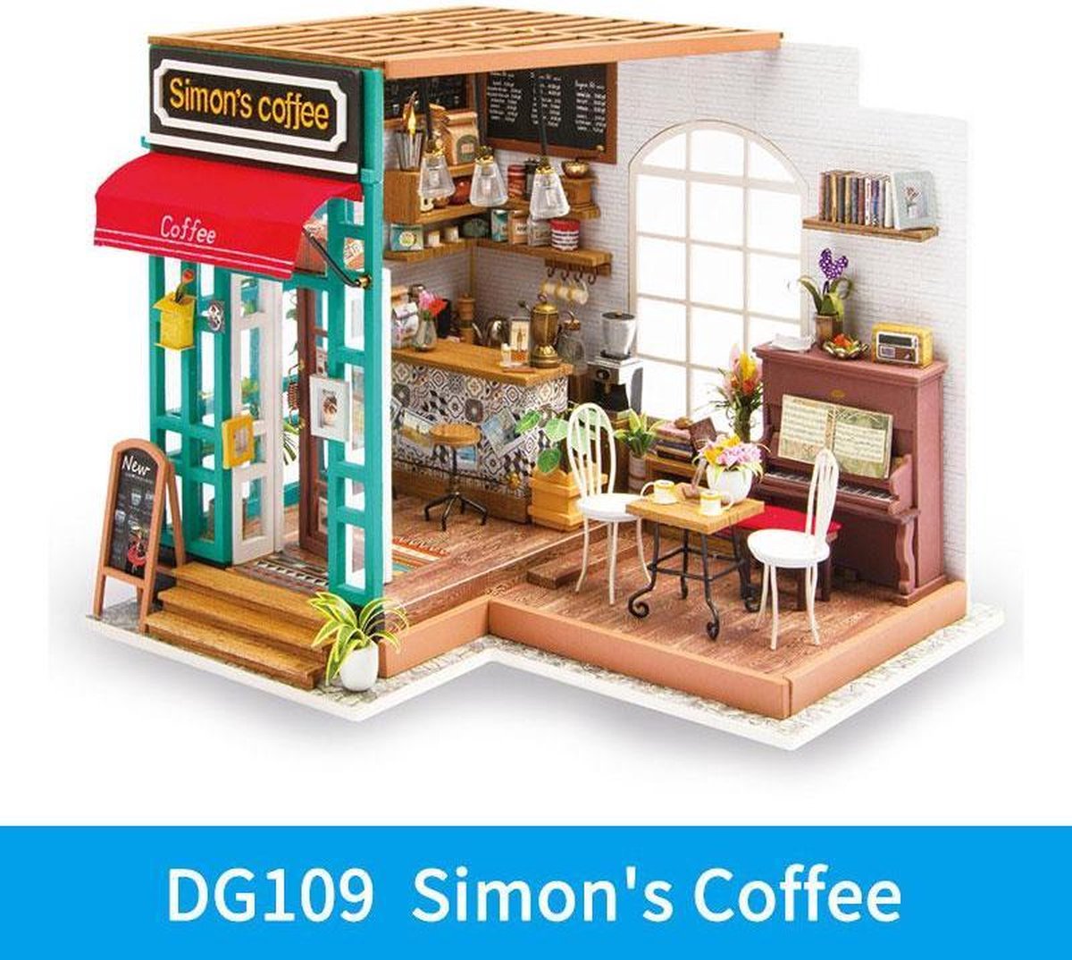 Diy houten miniatuur poppenhuis 1:24 handgemaakte poppenhuis kits speelgoed voor kinderen volwassen [dg109]