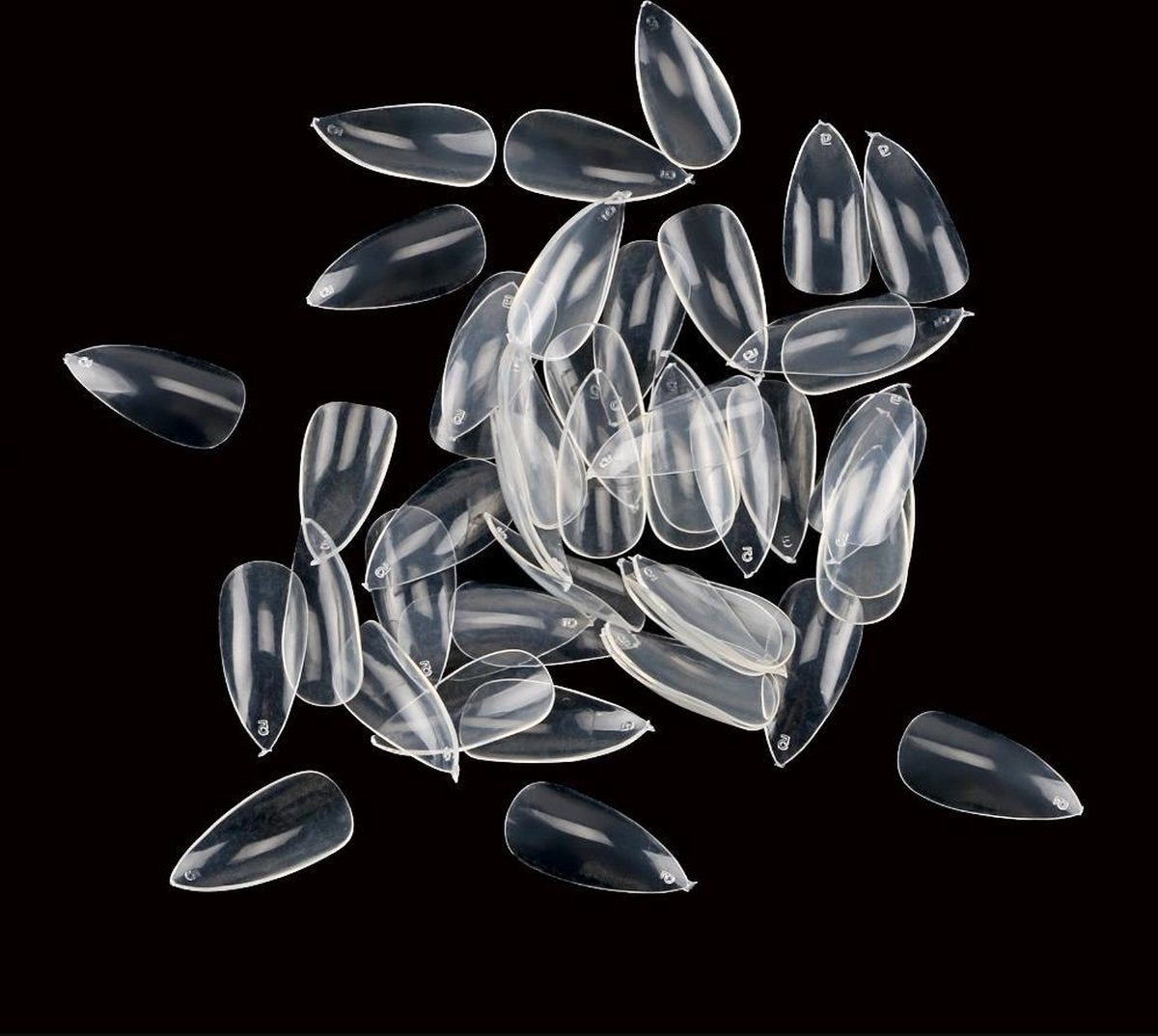 BukkitBow - Transparante Nageltip Set - 600 stiletto Korte Nepnagels - 600 stuks