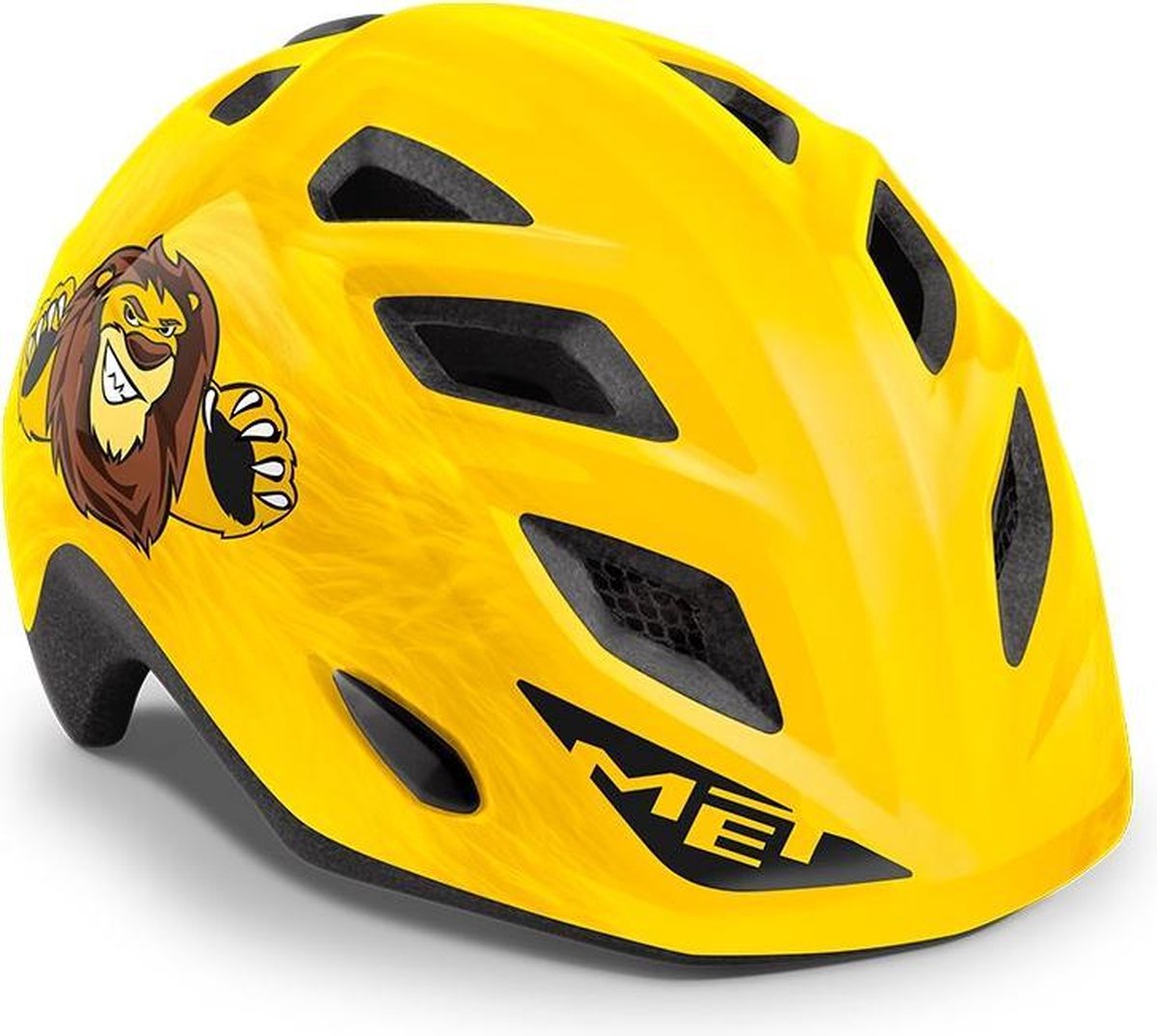 MET Kinderhelm Genio Youngsters Yellow Lion (52-57 cm)