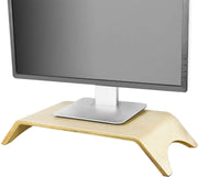 Simpletrade Monitor standaard - Monitor verhoger - Ergonomisch - Berkenhout - 36x22x9 cm