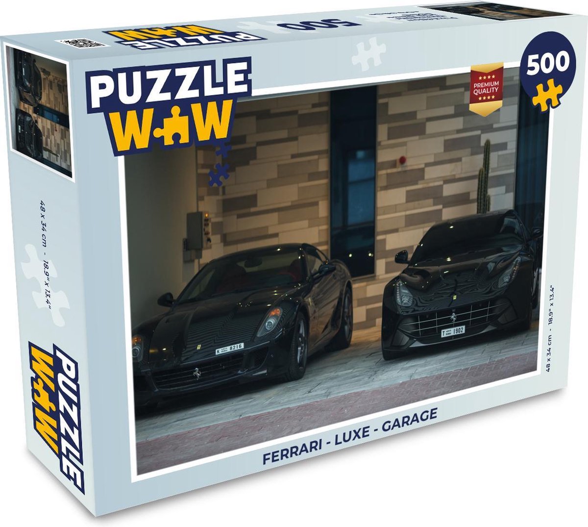Puzzel Ferrari - Luxe - Garage - Legpuzzel - Puzzel 500 stukjes