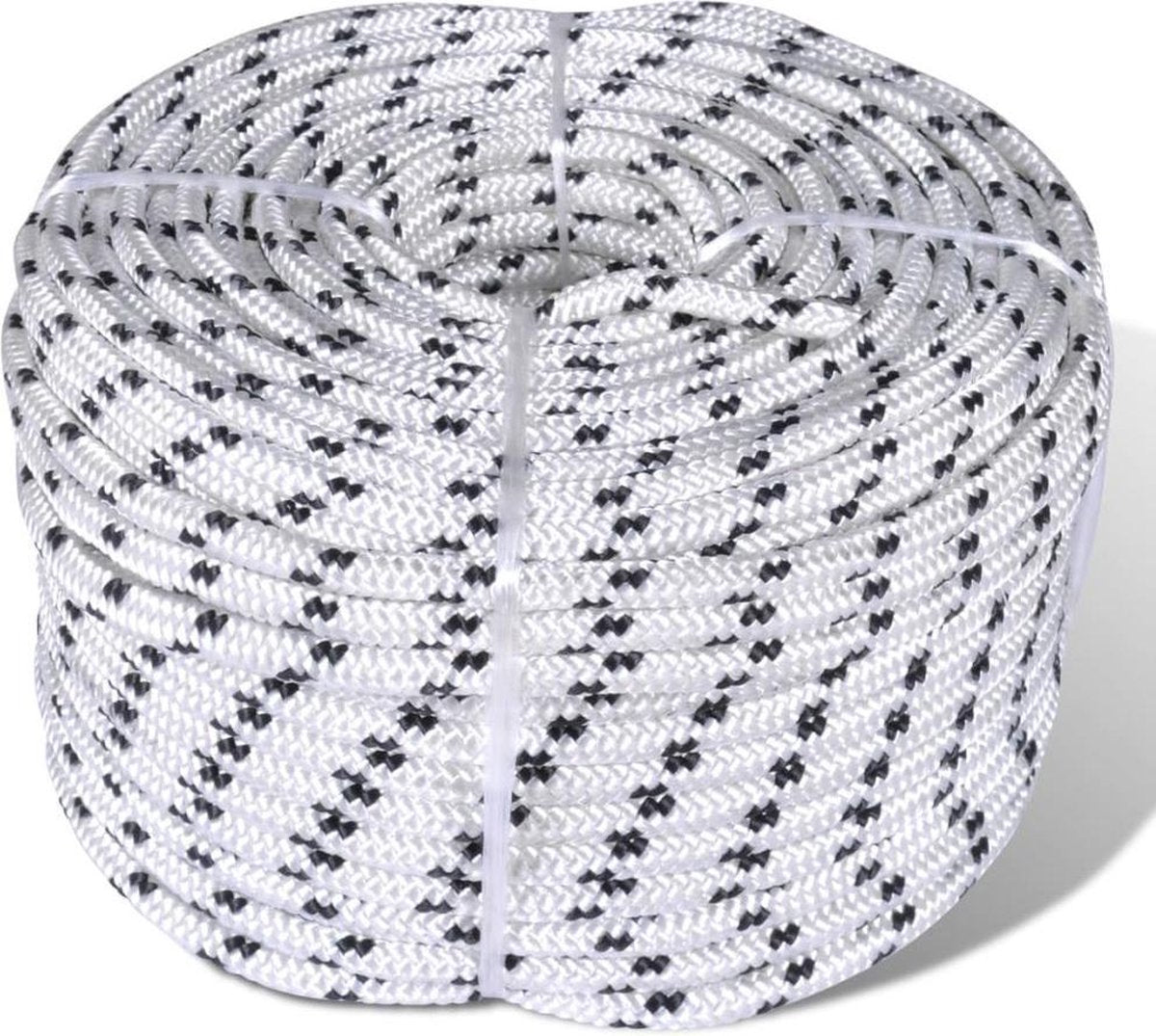 vidaXL Boottouw polyester gevlochten 6mmx50m