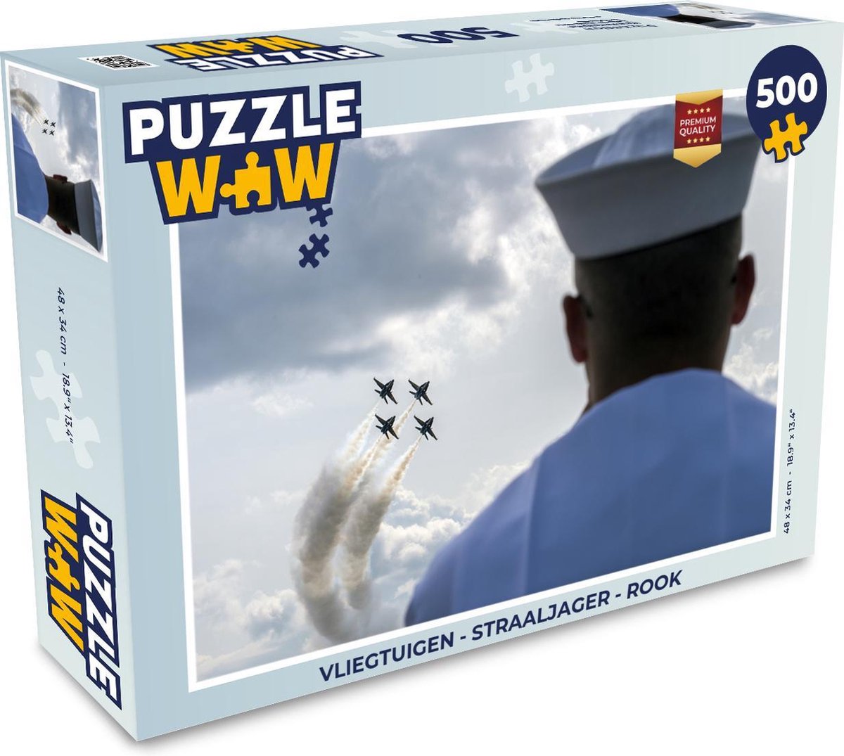 Puzzel Vliegtuigen - Straaljager - Rook - Legpuzzel - Puzzel 500 stukjes