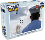 Puzzel Vliegtuigen - Straaljager - Rook - Legpuzzel - Puzzel 500 stukjes