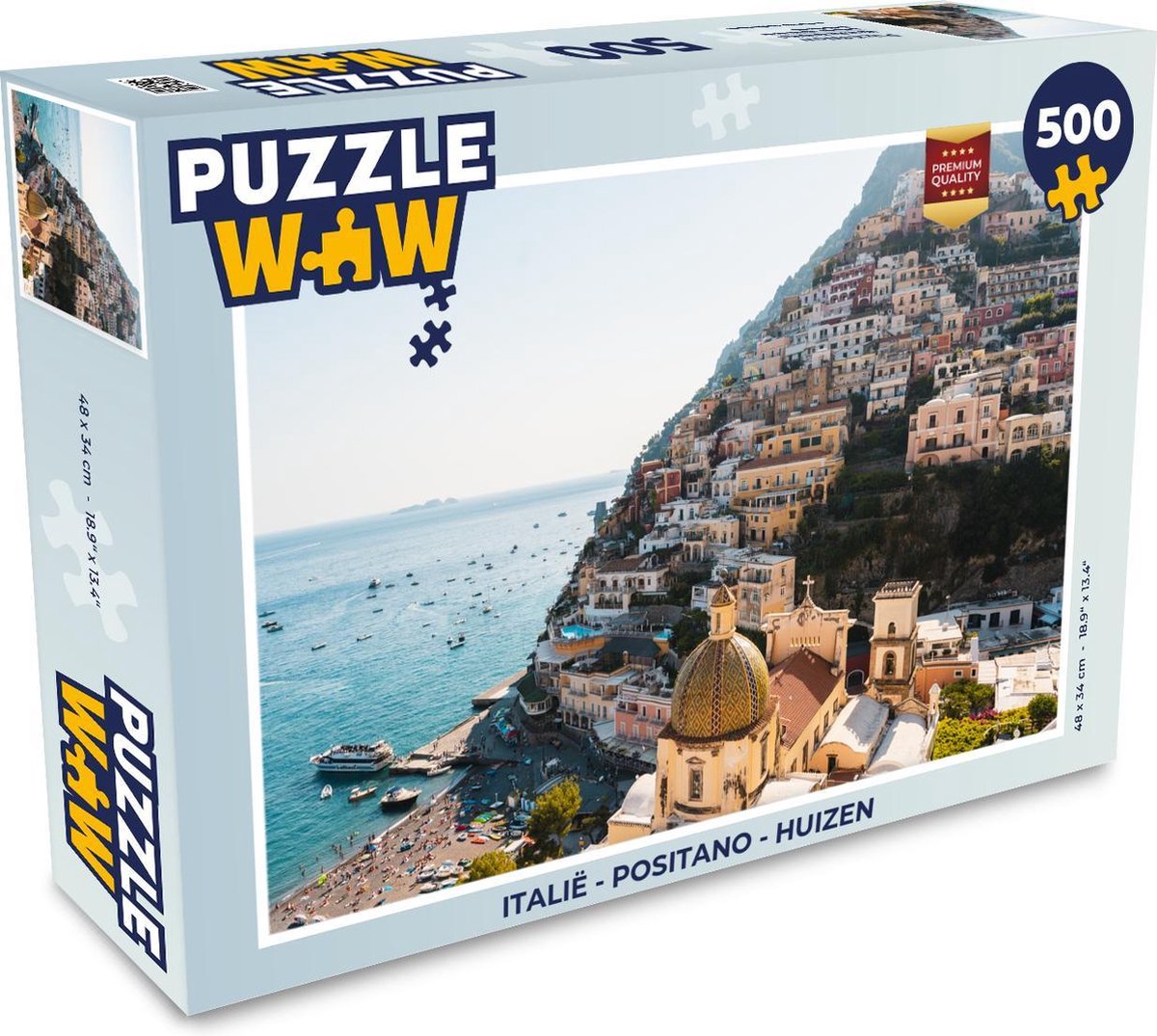 Puzzel Italië - Positano - Huizen - Legpuzzel - Puzzel 500 stukjes