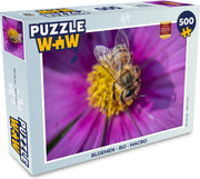 Puzzel Bloemen - Bij - Macro - Legpuzzel - Puzzel 500 stukjes