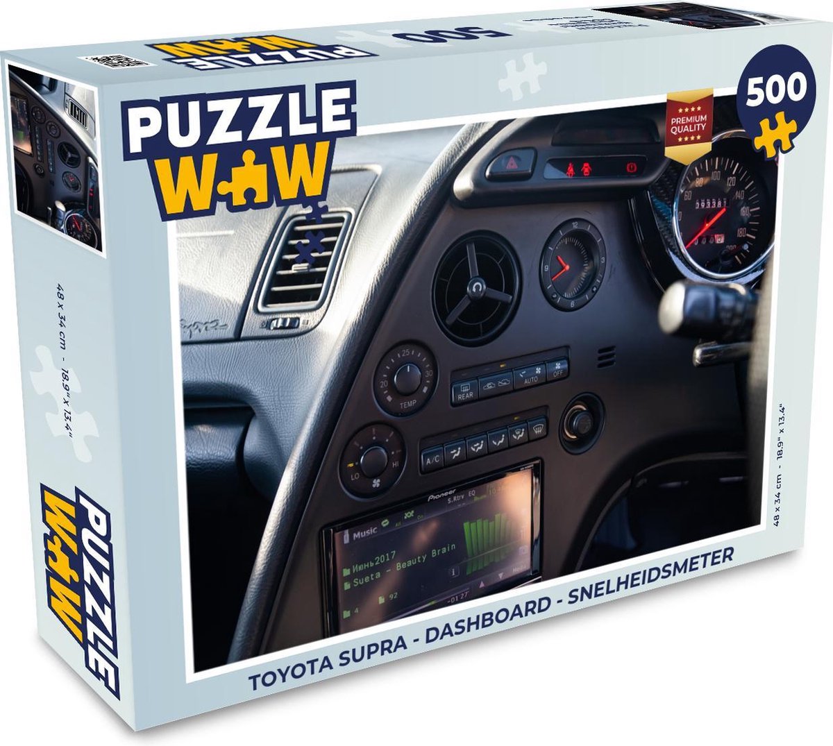 Puzzel Toyota Supra - Dashboard - Snelheidsmeter - Legpuzzel - Puzzel 500 stukjes