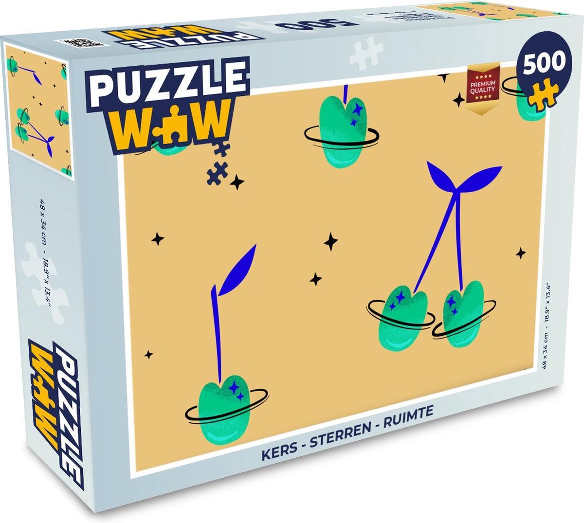 Puzzel Kers - Sterren - Ruimte - Legpuzzel - Puzzel 500 stukjes