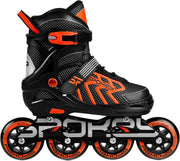 Spokey Inlineskates - Maat 31-34 - UnisexKinderen en volwassenen - zwart/oranje