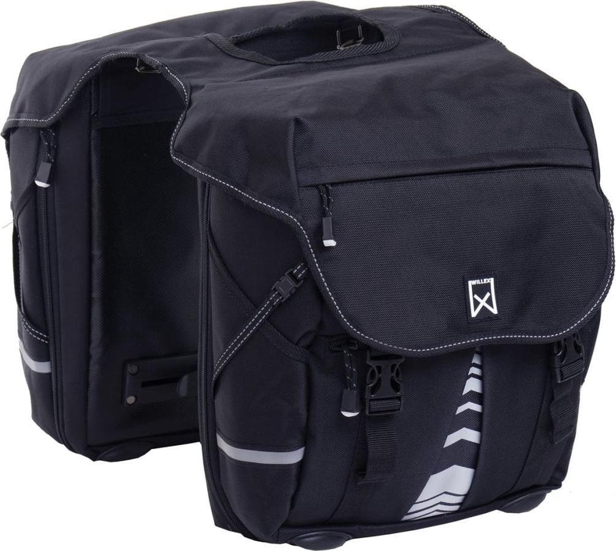 Willex Bagagetas 1200 Dubbele Fietstas - 28 l - Zwart