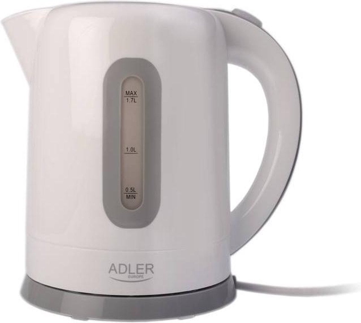 Adler AD 1234 - Draadloze waterkoker - wit - 2200 watt - 1.7 L