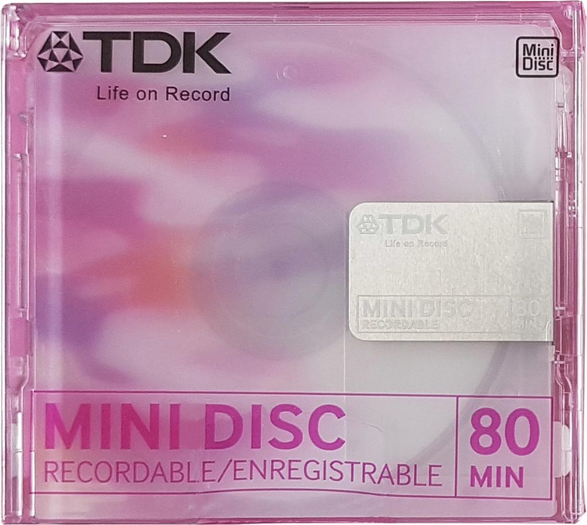 TDK Recordable Mini Disc Pink 80 Min