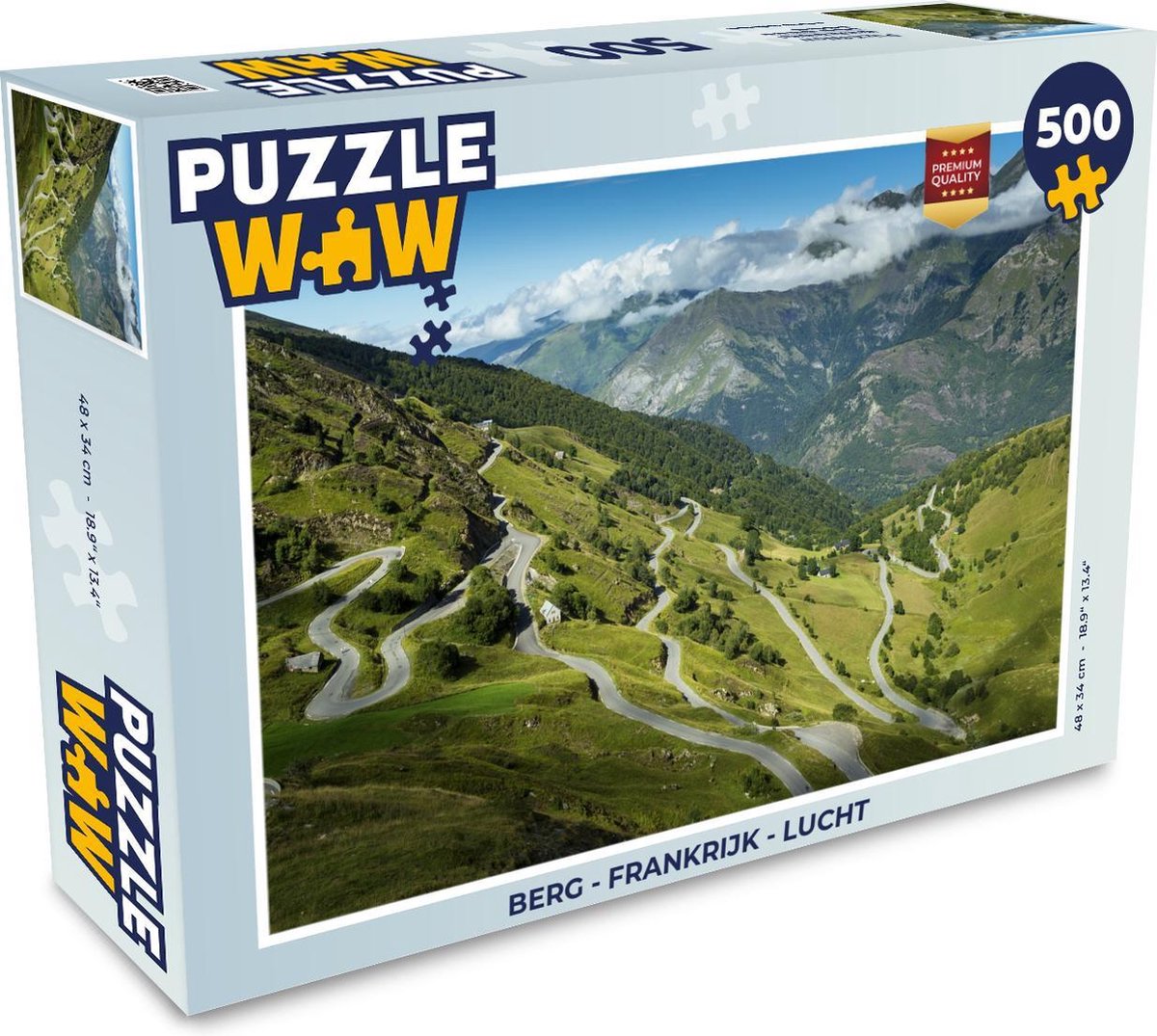 Puzzel Berg - Frankrijk - Lucht - Legpuzzel - Puzzel 500 stukjes