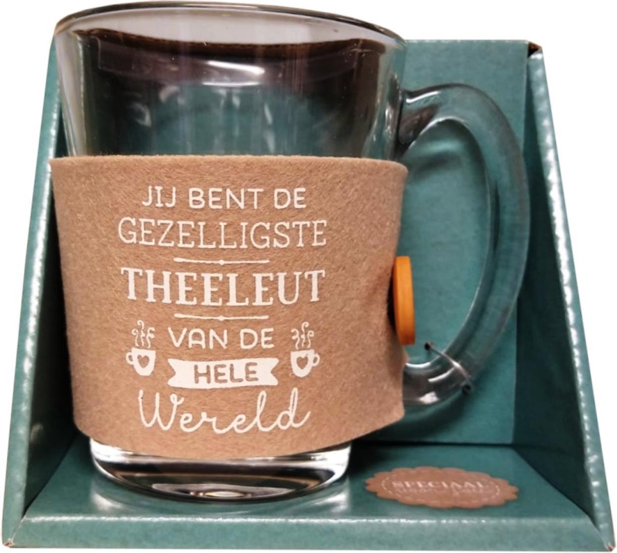 Tijd voor thee - Theeglas - Gezelligste theeleut