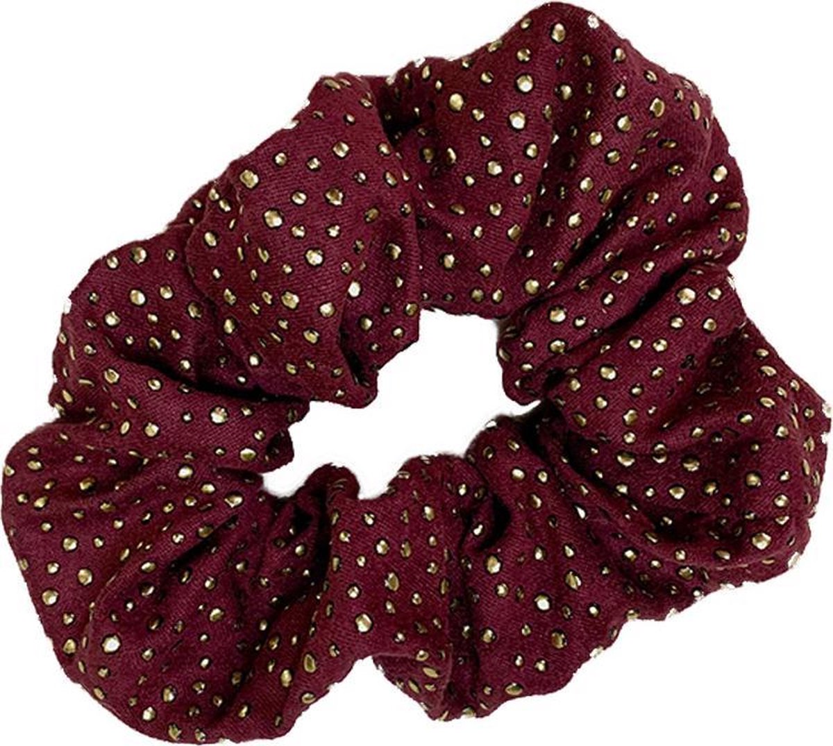 Golden Dots - Scrunchie - Haaraccessoires - Bordeaux