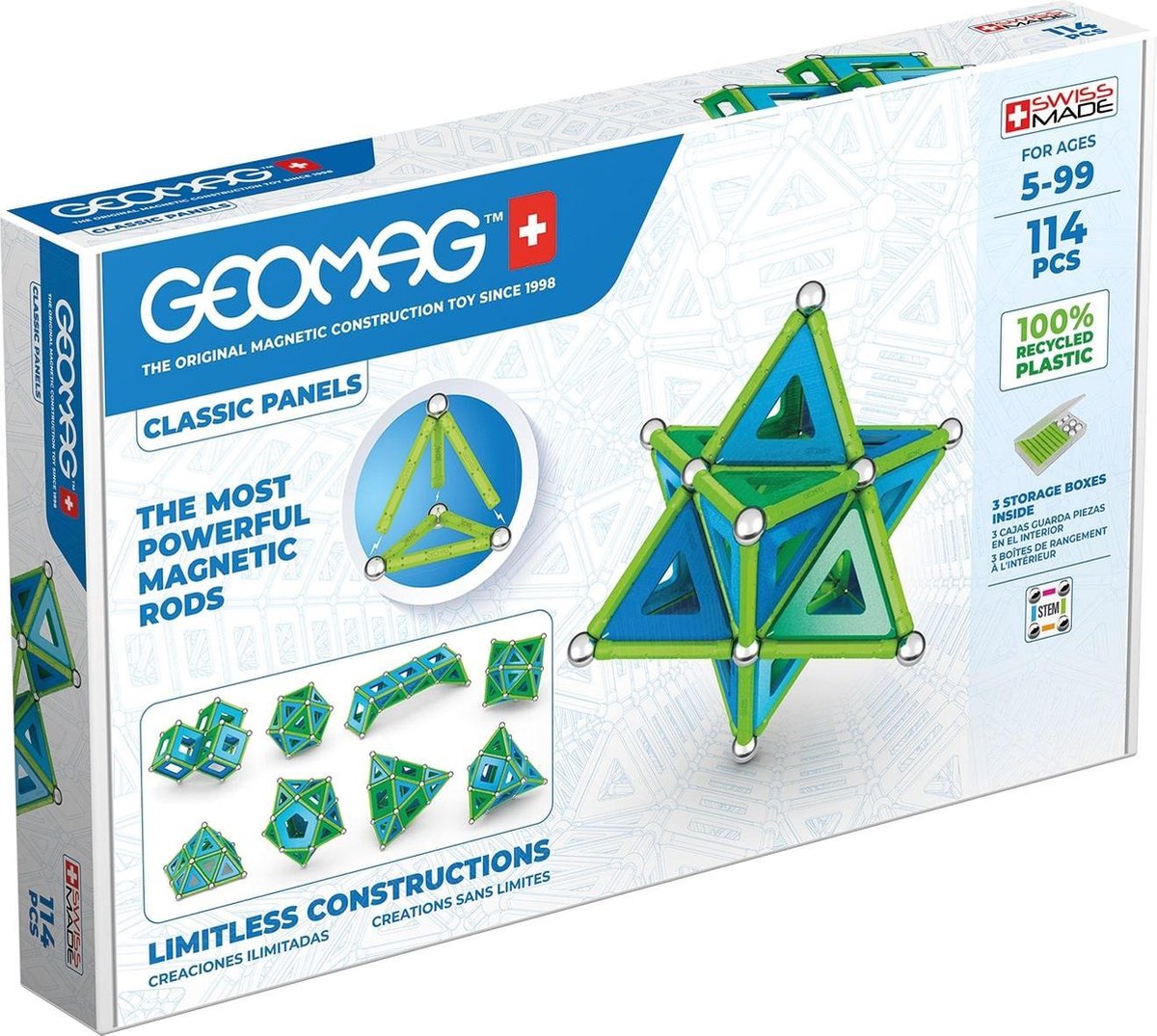 Geomag Classic Panels Green Line 114 delig