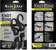 Nite Ize KnotBone Bungee#9 Karabijnhaak - Zwart