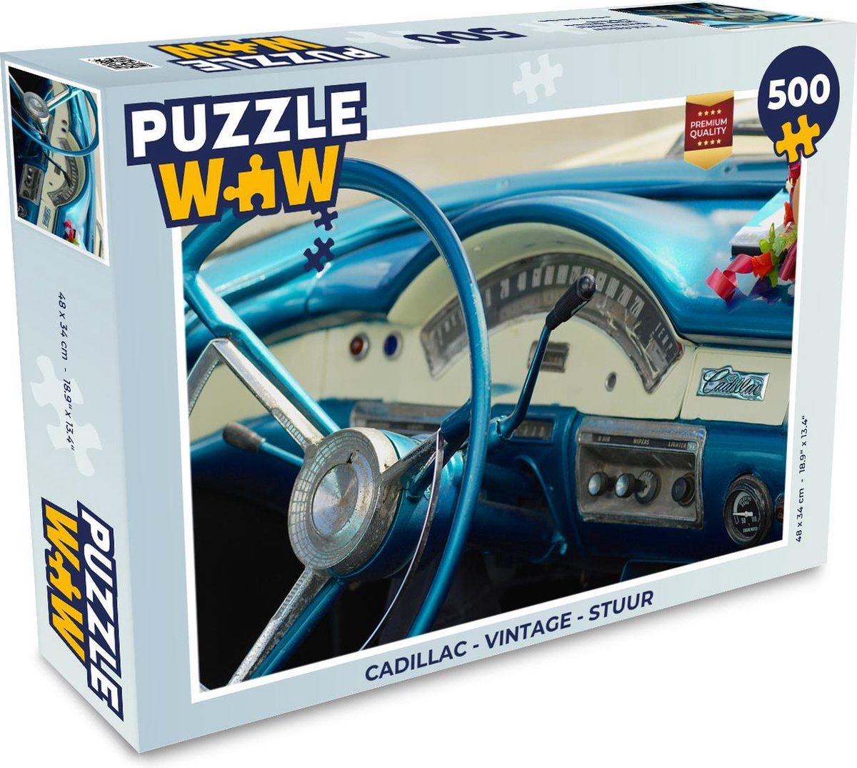 Puzzel Cadillac - Vintage - Stuur - Legpuzzel - Puzzel 500 stukjes