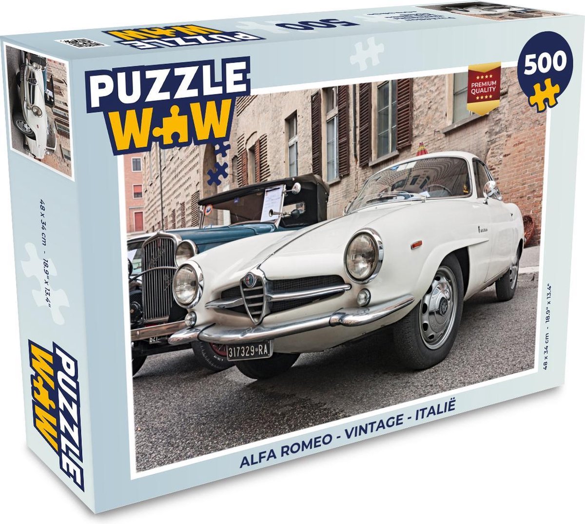 Puzzel Alfa Romeo - Vintage - Italië - Legpuzzel - Puzzel 500 stukjes