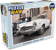 Puzzel Alfa Romeo - Vintage - Italië - Legpuzzel - Puzzel 500 stukjes