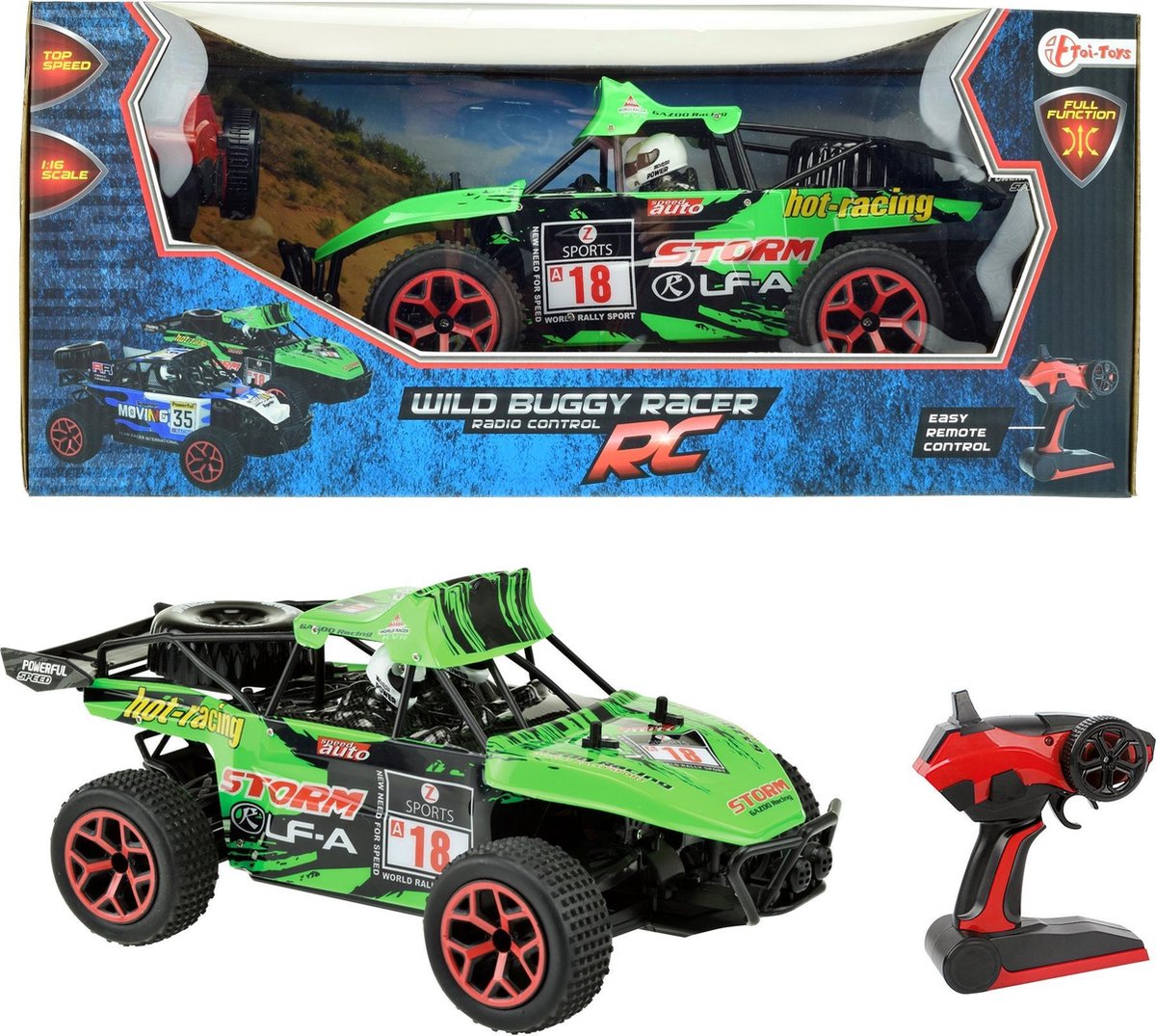 Bestuurbare Race auto/ Buggy Groen
