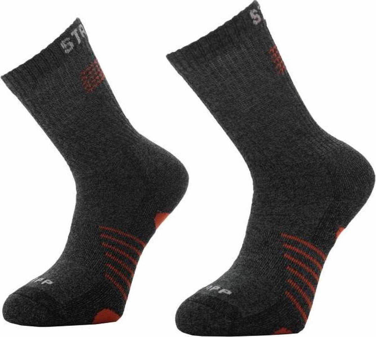 Basset homesocks antraciet - anti slip - maat 35/38