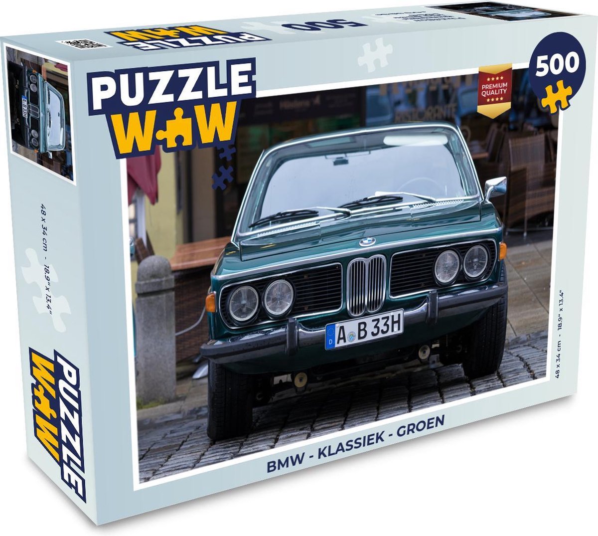 Puzzel BMW - Klassiek - Groen - Legpuzzel - Puzzel 500 stukjes