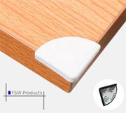 FSW-Products - 4 Stuks - Siliconen Tafel Hoekbeschermers Set - Wit - 3M Tape - Tafelhoek Beschermers - Beschermhoeken - Veiligheid Baby Peuter en Kind - Zelfklevende tafelhoek beschermers - Tafelhoekjes bescherming - Kinderbeveiliging