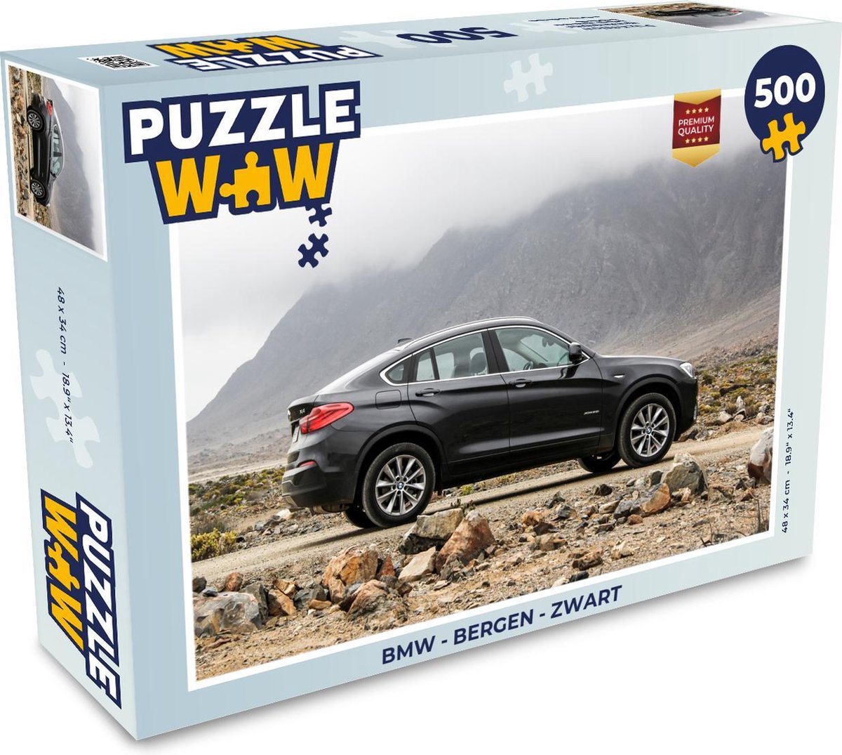 Puzzel BMW - Bergen - Zwart - Legpuzzel - Puzzel 500 stukjes