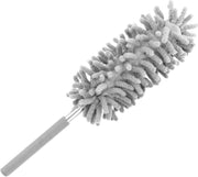 Microvezel Schoonmaak Plumeau met Telescoopsteel Grijs - Microfiber Uitschuifbare Lamellen Stoffer - Jaloezie Afstoffer - Luxaflex Duster - Ragebol Stofdoek Huishoud Reiniger - Stof Verwijderaar - Stofvrij Reinigen Schoonmaken