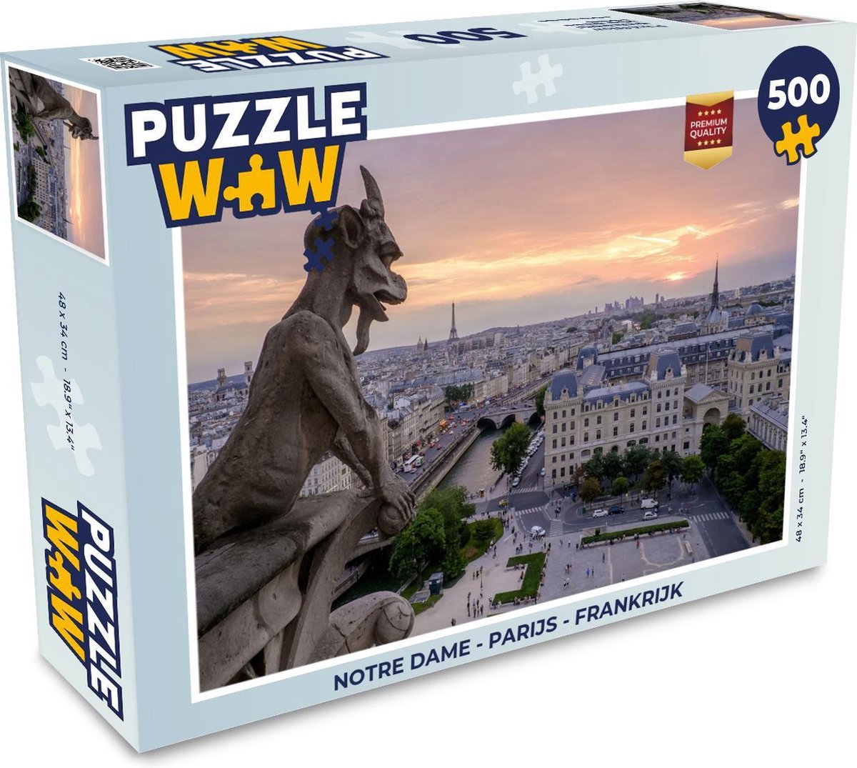 Puzzel Notre Dame - Parijs - Frankrijk - Legpuzzel - Puzzel 500 stukjes