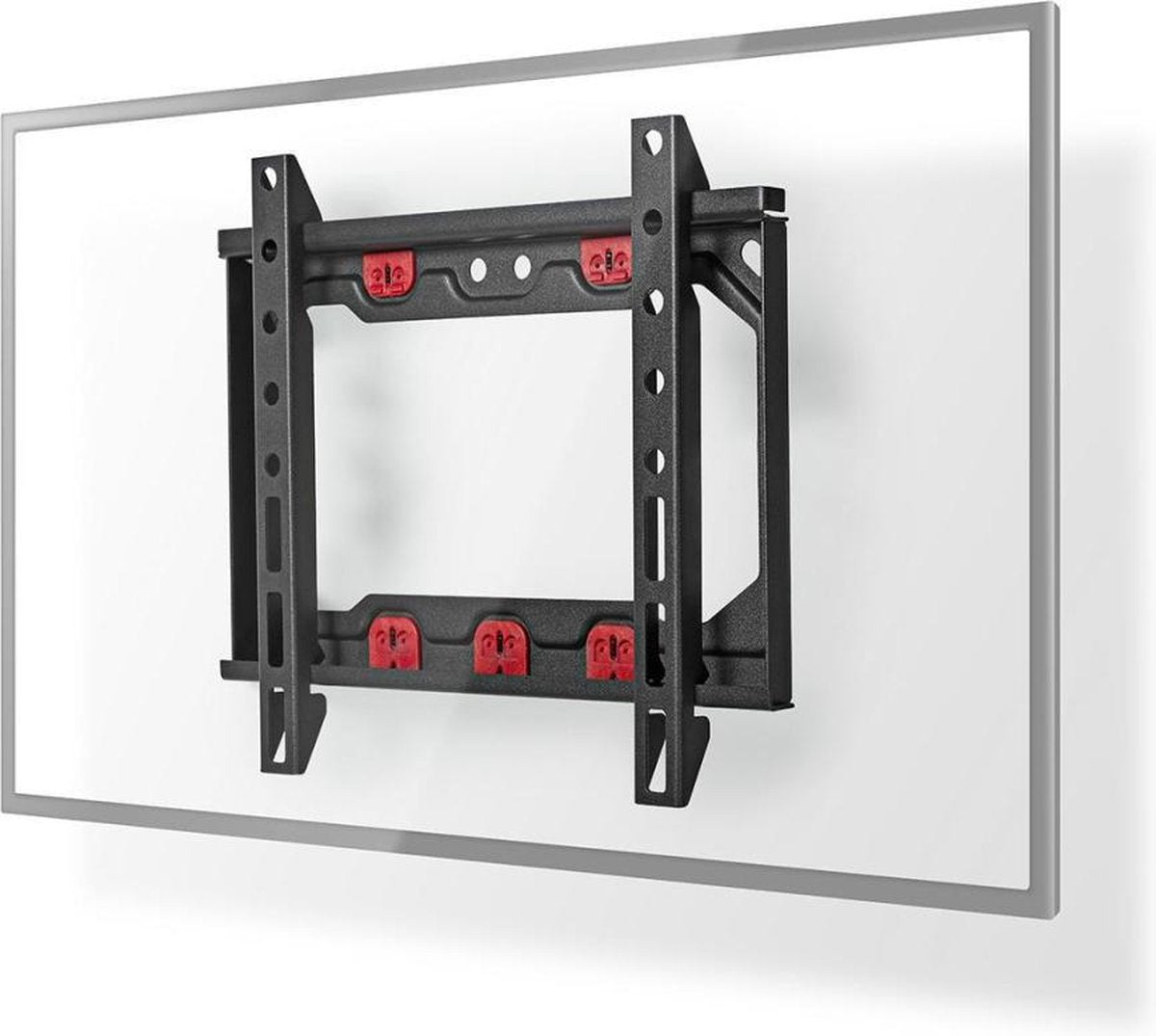Vaste TV-Muurbeugel | 13-27 " | Maximaal schermgewicht: 15 kg | Minimale muurafstand: 24 mm | Staal | Zwart