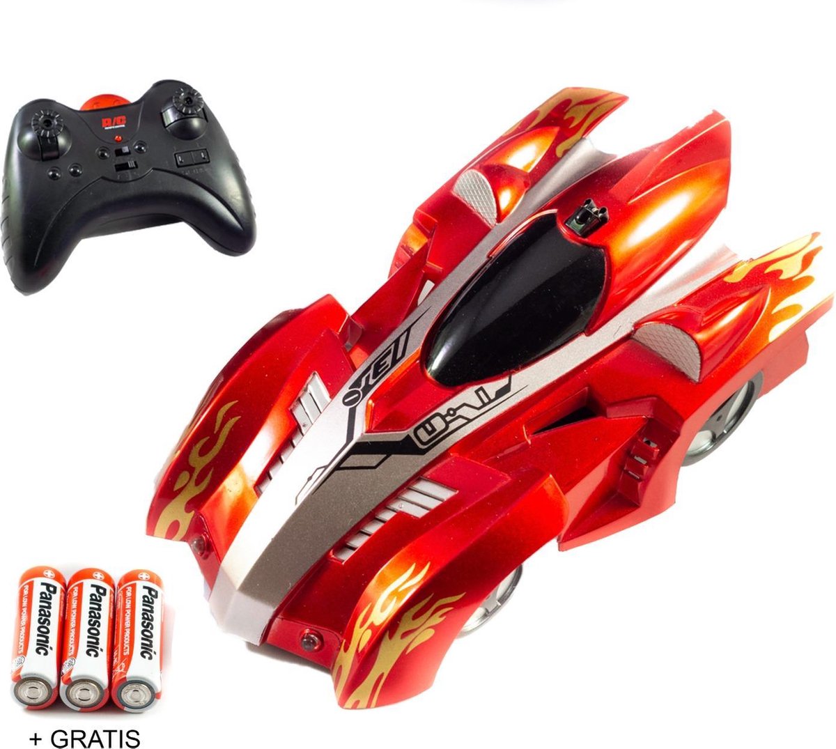 Wall Climbing RC Car  - Speelgoed Auto - Rood - Zero Gravity - Afstandsbestuurbare Auto - Wallclimbing - Radiografische - Gratis Batterijen - Anti Zwaartekracht - Wall Climbing Car - Stunt Auto