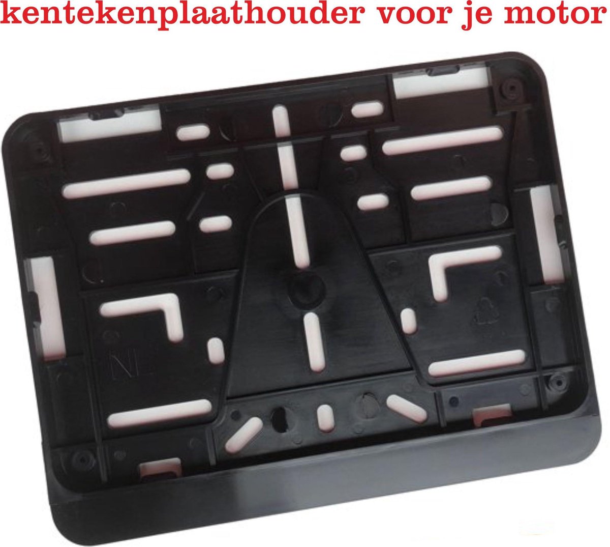 Kentekenplaathouder voor Motor met Tekstrand - 21 x 14