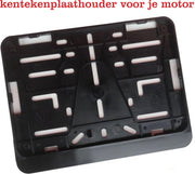 Kentekenplaathouder voor Motor met Tekstrand - 21 x 14