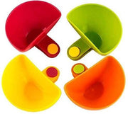 Doodadeals® | Saus Schaaltjes | Saus Bakjes | Dip Schaaltjes | Dip Bakjes met Clip | Set van 4 stuks