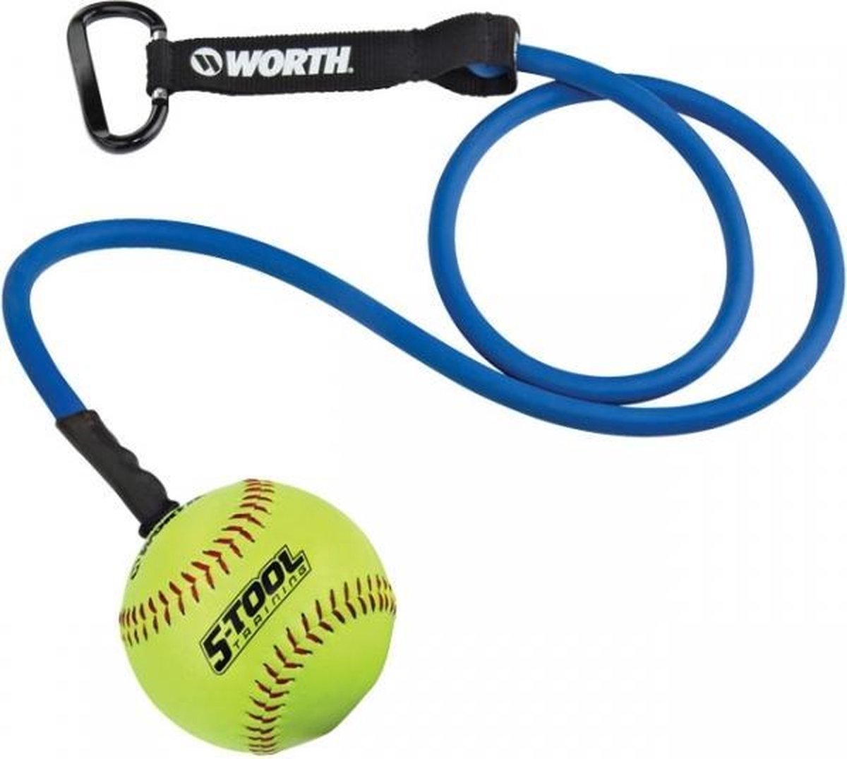 Worth Weerstandsband met Softbal 12 inch - Blauw/Geel